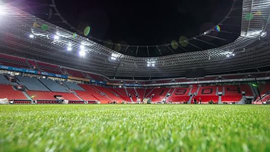 Hybridrasen BayArena Leverkusen